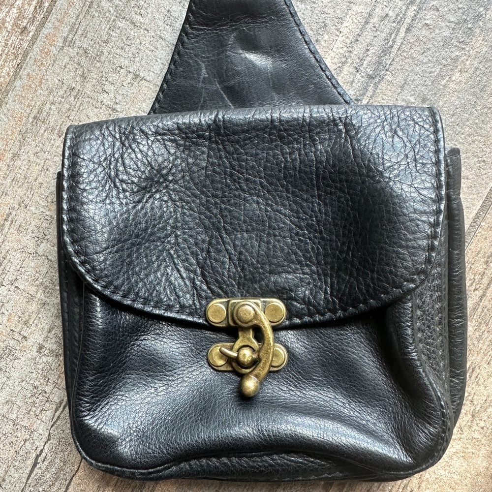 Leather Belt/waist bag  made by KT Leather Designs Custom Made by Karen Taber